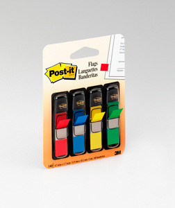 Post-it® Index Slim 12x43mm 4 Colours x 35pcs