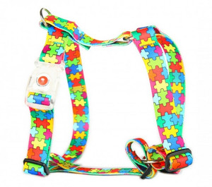 Matteo Dog Harness Guard LED Buckle 20mm, puzzle