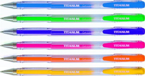 Hasta Gel Pens Titanum Neon 6 Colours