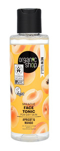 ORGANIC SHOP Miracle Face Tonic for Dry Skin Apricot & Mango 99% Natural Vegan 150ml