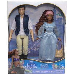 Disney the Little Mermaid Ariel & Prince Eric Fashion Dolls HLX14 3+