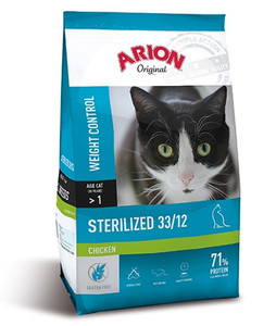 Arion Cat Food Original Cat Steril Chicken 7.5kg