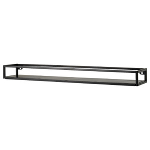 LINDÅSEN Display shelf, anthracite, 75 cm