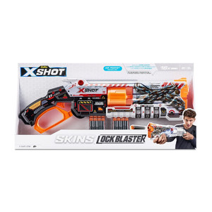ZURU X-Shot Launcher Skins Lock Gun 16 Darts 8+