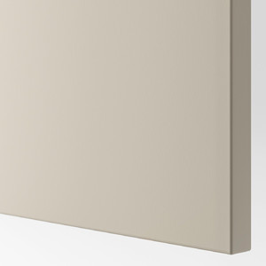 BESTÅ Wall-mounted cabinet combination, white/Lappviken light grey-beige, 120x42x38 cm