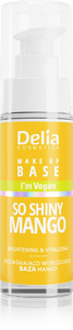 Delia Cosmetics Vegan Brightening & Vitalizing Make Up Base So Shiny Mango 30ml
