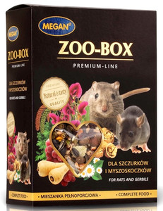 Megan Premium Complete Food for Rats & Gerbils Zoo-Box 550g