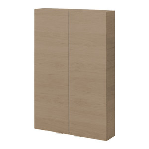 GoodHome Wall Cabinet Imandra 60 x 90 x 15 cm, oak effect