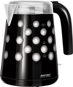 MPM Cordless Kettle MCZ-86/C 2200W 1.7l, black