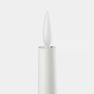 SMÅLOM LED taper candle, battery-operated white