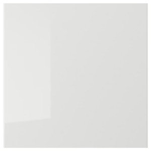 RINGHULT Door, high-gloss light grey, 40x40 cm