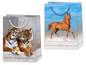 Gift Bag Animals 230x320 10pcs, assorted patterns
