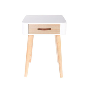 Nightstand Bedside Table Enano, white