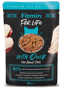 Fitmin For Life Adult Duck Cat Wet Food 85g