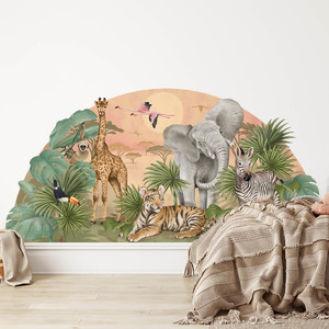 Wall Sticker Set 161x79cm - Safari