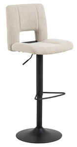 Bar Stool Sylvia, beige/black