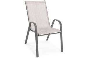 Garden Chair Porto, metal, grey