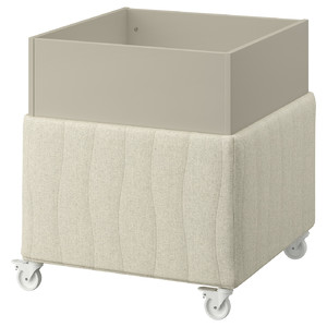 MITTZON Acoustic plant box with castors, Gunnared beige, 70x70x75 cm