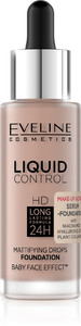 Eveline Liquid Control HD Mattifying Drops Foundation 025 Light Rose  32ml