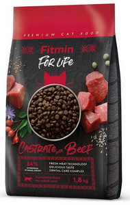 Fitmin Cat For Life Castrate Beef Dry Cat Food 1.8kg