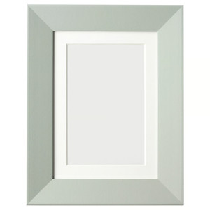 PLOMMONTRÄD Frame, pale grey-green, 13x18 cm