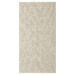 FULLMAKT Rug flatwoven, in/outdoor, beige/mélange, 80x150 cm