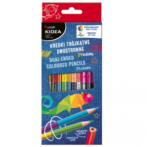 Kidea Dual-ended Coloured Pencils 12 Pencils 24 Colours