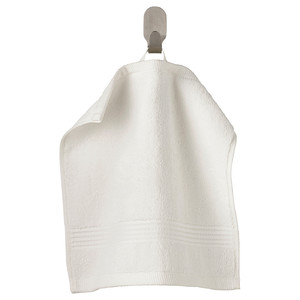 FREDRIKSJÖN Washcloth, white, 30x30 cm