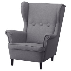 STRANDMON Children's armchair, Vissle grey
