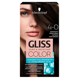 Schwarzkopf Gliss Color Permanent Hair Colour no. 4-0 Natural Dark Brown