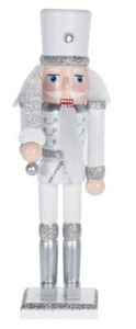 Nutcracker Christmas Decoration John 18cm, white