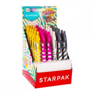 Starpak Ball Pen Lollipop, black ink, 36pcs