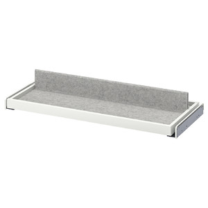 KOMPLEMENT Pull-out tray with shoe insert, white/light grey, 75x35 cm