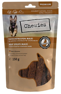 Chewies Maxi Meat Strips Poultry Dog Treats 150g