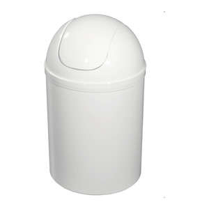 Bathroom Waste Bin Bisk 5 l, white