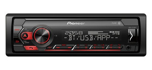 Pioneer Car Radio 1-DIN Receiver Bluetooth, USB, Spotify MVH-S320BT