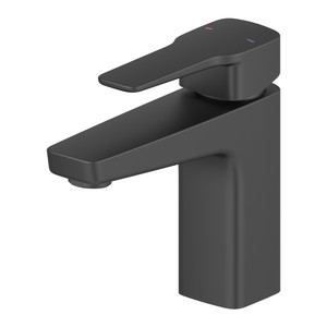 GoodHome Bathroom Wash-basin Tap Teesta M, black