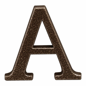 House Letter "A" 105 mm, golden brown
