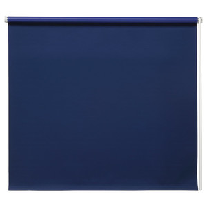 FRIDANS Block-out roller blind, blue, 60x195 cm