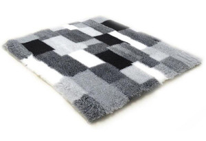 DryBed Dog Bed Patchwork 75x50cm A+, grey