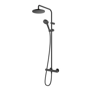 Hansgrohe Shower set with a thermostatic mixer, matt black