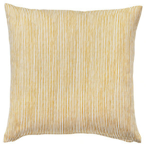 FJUNKLOCKA Cushion cover, yellow/white, 50x50 cm