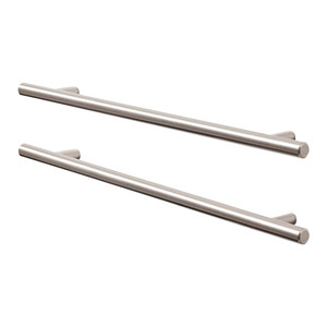 GoodHome T-bar Cabinet Handle Annatto 336 mm, silver, 2 pack