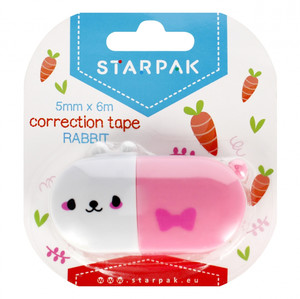 Starpak Correction Tape 5mm x 6m Rabbit