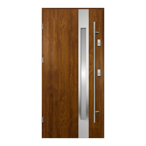 External Door O.K. Doors Arctica 90, left, gold oak, with handle bar