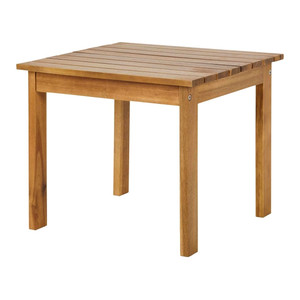 Garden Wooden Side Table Denia 47x47x40cm, brown
