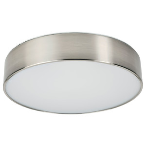 VIRRMO LED ceiling lamp, nickel-plated, 36 cm 800 lm
