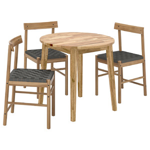NACKANÄS / NACKANÄS Table and 3 chairs, 80 cm