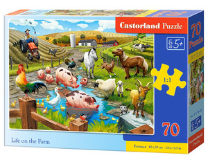 Castorland Children's Puzzle Life on the Farm 70pcs 5+
