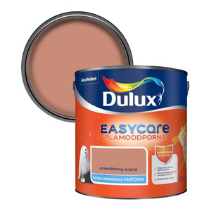 Dulux EasyCare Matt Latex Stain-resistant Paint 2.5l copper orange